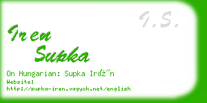 iren supka business card